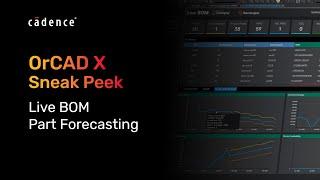 Live BOM - Part Forecasting | OrCAD X