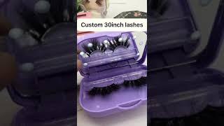 Custom 30inch False Lashes Wholesale US Lashes Vendor #eyelash#lashes#minklashes#fauxminklashes