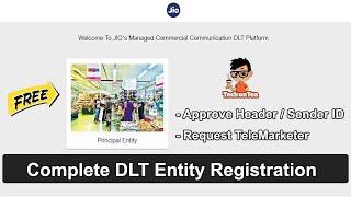 Complete DLT Entity Registration | Header Approval on DLT Platform | Send Request to Telemarketer