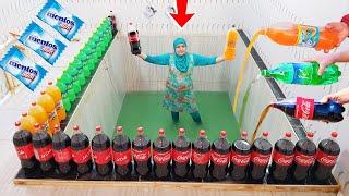 EXPERİMENT: BIG COCA COLA and MENTOS !!!!!!!!