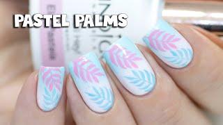 Pastel Palms - How to Make a Gradient with Gel Polish | Indigo Nails