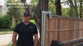 Automatic Wooden Driveway Gate Review | DFW Fence Contractor