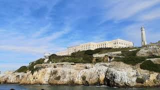 Alcatraz Island San Francisco CA USA National Park by boat - Sprinter Discovery Vanlife