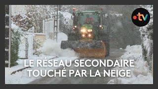 Neige : le réseau secondaire durement touché par les intempéries