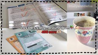 •LGS Ders Çalışma Günlüğüm | 🫶400 soru🫶