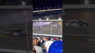 Aric Almirola crash from the stands