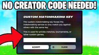 How to Create a Custom Match WITHOUT a Support A Creator Code!