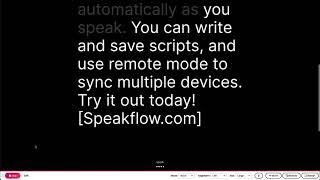 Online teleprompter | Speakflow