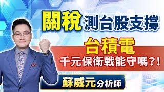 蘇威元分析師【關稅測台股支撐 台積電千元保衛戰能守嗎？！】 2024.11.28 #蘇威元 #飆股元動力