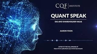 QuantSpeak Promo - ESG and Shareholder Value with Aaron Yoon