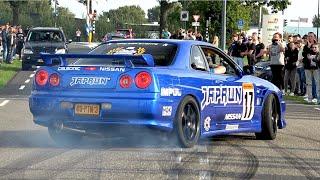 BEST OF NISSAN SKYLINE SOUNDS Compilation- Accelerations, Revs, Flames, Burnouts  (R32, R33, R34...)