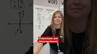 Proportional and nonproportional #math #iteachalgebra #mathteacher #algebra1 #teacher
