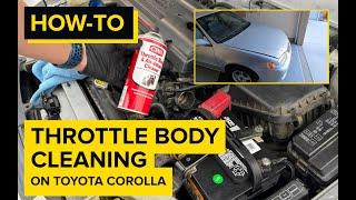 Toyota Corolla Throttle Body cleaning (1998-2002)