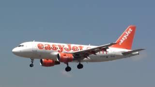 Easyjet Airbus 319 G-EZFK Landing Barcelona BCN