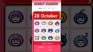 28 & 29 October Tomarket daily combo card | Today Tomarket daily combo