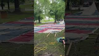 Getting ready to set up the tent #shanny’splantshack #whitecolor