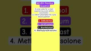 NCLEX Question | NCLEX Practice Question | RN LPN | ADAPT NCLEX #shorts #nclex #nclexreview #rn #lpn