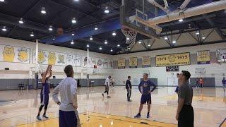 Stephen Curry vs. Steve Kerr Free Throw Contest (3/11/15)