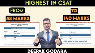 Highest In Csat From 58 Marks To 140 Marks