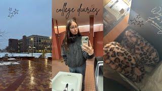 college diaries ˚₊‧₊| classes, first snow in college, wicked movie, and more