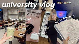 uni vlog | meine erste Prüfung, lernen & Schulpraktikum 