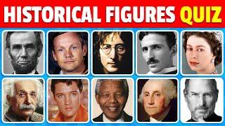 Guess 50 Historical Figures Quiz  | Easy, Medium, Hard, Impossible