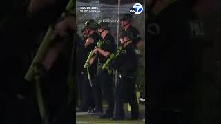 Large group vandalizes several businesses and Metro trains in DTLA