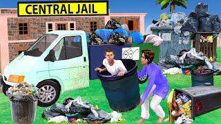 Thief Jail Escape in Plastic Drum Garbage Truck Hindi Kahaniya Hindi Moral Stories New Comedy Video