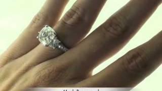 6.02ct Cushion Cut Diamond Engagement Anniversary Ring - Mark Broumand