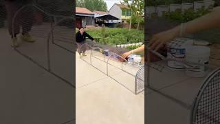 [Wire Wonder] $5 Tunnel Coop DIY! Stops Raccoons & Auto-Feeds (Farmers Love It)#ChickenCoop