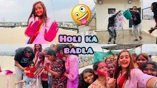  Holi Prank on Papa Gone Wrong | Bindass Kavya ki Colorfull Holi Celebration with family & Girls