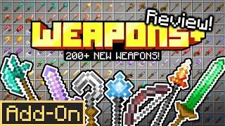 WEAPONS + ADDON Brings 200+ Weapons to Minecraft Bedrock!