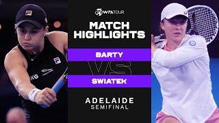 Ashleigh Barty vs. Iga Swiatek | 2022 Adelaide 500 Semifinal | WTA Match Highlights