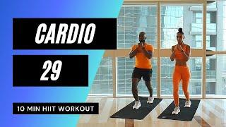 10 MIN CARDIO HIIT WORKOUT // Intense Calorie Burn | MrandMrsMuscle