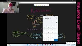 Insurance Exam Prep: Pro Rata Math Example