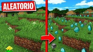 ¡Conseguimos DIAMANTES INFINITOS con MINECRAFT ALEATORIO!  MINECRAFT RANDOM