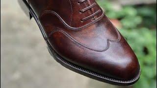 Making Oxford Shoes with Hand Dyed Leather