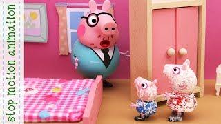 The Flour ghost Peppa Pig TV toys stop motion movie