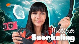 Mon matériel de snorkeling : masque, palmes, tuba, combinaisons... / My snorkeling gear