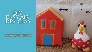 DIY Easy Air Dry Clay Project (Brazilian crafts) ​​​​​​I Figuras de arcilla sin horno​​️​