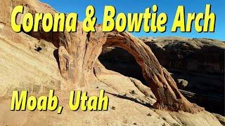 Corona & Bowtie Arch, Moab, Utah - 4K Drone