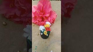 Super-duper cute mini flower pot #shorts #trending #craft #flower