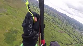 Paragliding Benbradagh Mountain, Dungiven. The “Punk” flies high.