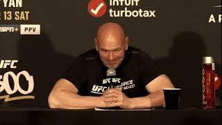 Breaking News with Dana White at the UFC 300 Post-Fight Conference