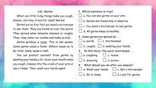 1.61 | Germs | Reading Skills | Grade 1 | All English 4U