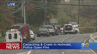 Holmdel carjacking, police chase end with shots fired