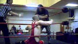 Cole James & Ray Leigh(w/ Johnny Bigtime) vs Josh "The Intimidator" Totten-IWAU Sunday Show