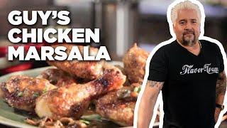 Guy Fieri's Chicken Marsala with Mushrooms | Guy's Big Bite | Food Network