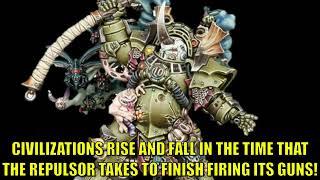 Warhammer 40k Meme Dub: Death Guard Typhus Hates The Space Marine Repulsor Executioner Tank