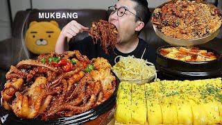 불맛 제대로 입힌 불낙지볶음에 계란말이, 김치찌개 요리 먹방 MUKBANG